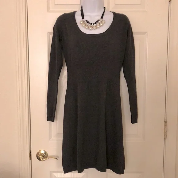Press Dresses | Charcoal Gray Knit Sweater Dress | Color: Gray | Size: M | Pm-66866084's Closet